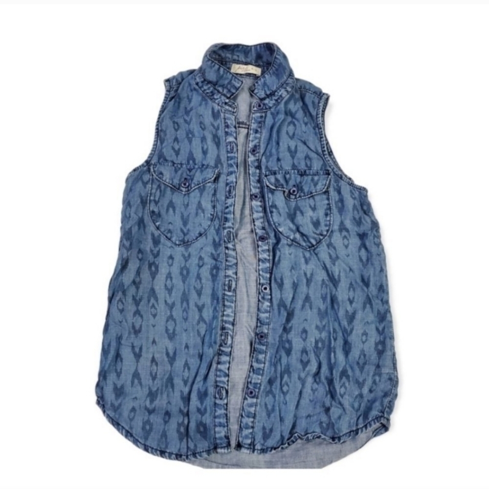 Pinc Soft Denim button down shirt